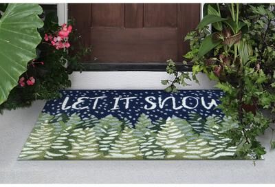 Lush Decor Frontporch Let It Snow Indoor/Outdoor Rug