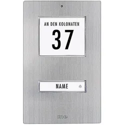 Modern-Electronics, Klingel + Türsprechanlage, m-e KT 1-EG Klingeltaster bele (Kabelgebunden)