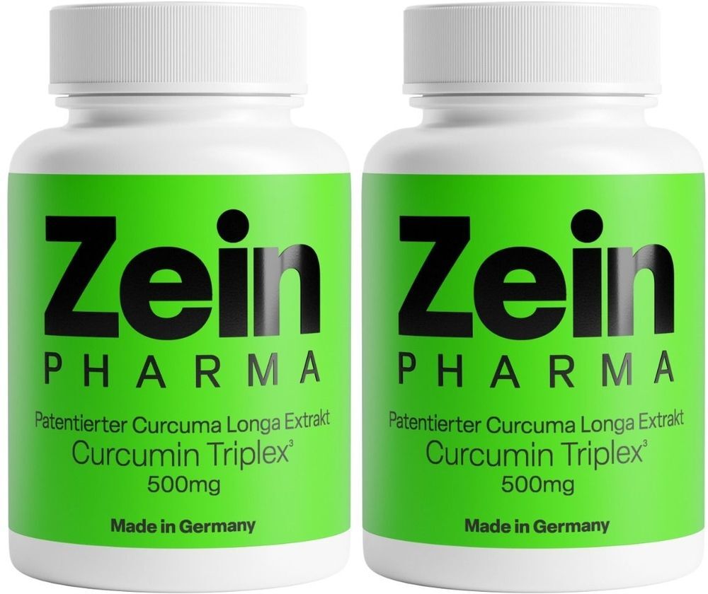 Zein Pharma Curcumin-Triplex3 500 mg/Kap.95% Curcumin+BioPerin 2x 2x40 St Kapseln