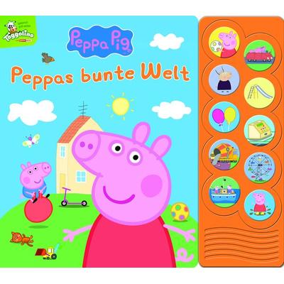 Peppa Pig - Peppas bunte Welt - Interaktives Pappbilderbuch mit 10 lustigen Geräuschen, Gebundene Ausgabe von , Phoenix International Publications