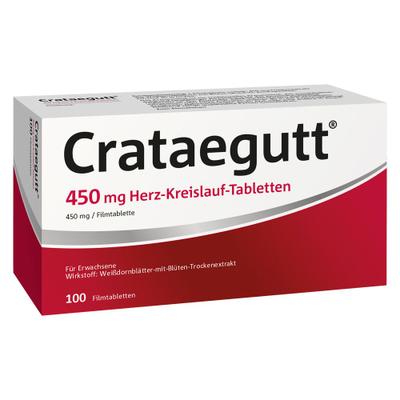 Crataegutt 450 mg Herz-Kreislauf-Tabletten 100 St Filmtabletten