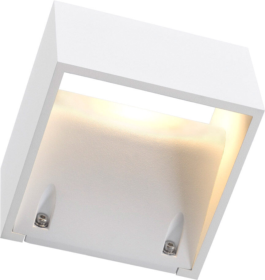 Slv Logs Wall Wandleuchte, Eckig, Weiss, 6w Led, Warmweiss - Stand-, Wand- Und Deckenleuchten (Outdoor)