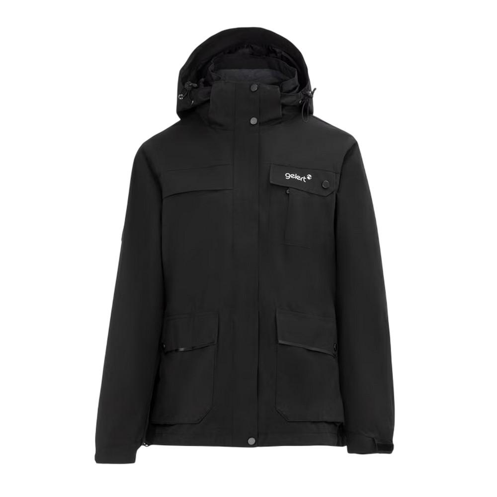 Gelert Dames Winddichte 3-in-1 Waterproof Jas (Zwart)