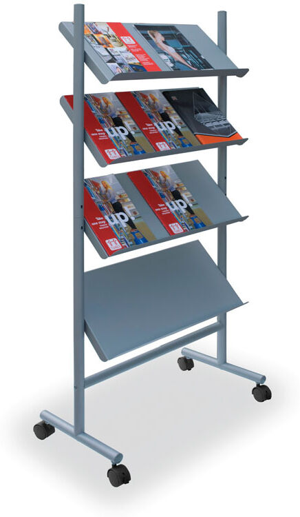 B2B Partner Mobiler Prospektständer, 12 x A4