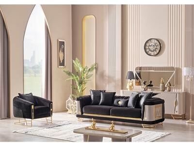 Furnia Dorian 2 Pieces Living Room Sets 1 Sofa 1 Chair