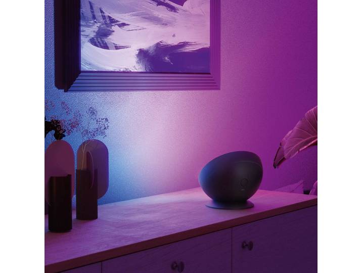 Hama Smart LED-Tischleuchte, schwarz WLAN, RGBW, dimmbar, dimmbar, schwarz, für Wohn- / Esszimmer, Kunststoff, Modern, Tischlampe Smart