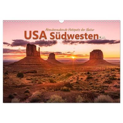 USA Südwesten - Atemberaubende Hotspots der Natur (Wandkalender 2026 DIN A3 quer), CALVENDO Monatskalender