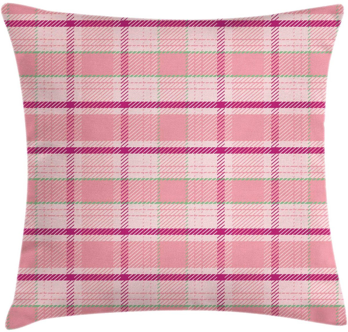 ABAKUHAUS kussenhoes roze, dubbelzijdig bedrukt, 45 x 45 cm