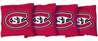Skip's Garage St. Cloud Huskies Red Cornhole Bags