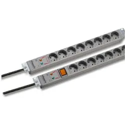 EFB Elektronik, Steckdosenleiste, 48,30cm (19") Steckdosenleiste 8-fachmit Überspannungsschutz (8x, CEE 7/3)