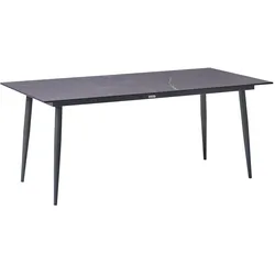 GARTENTISCH 180/90 cm Marmor Optik Grauer Marmor Tolentino