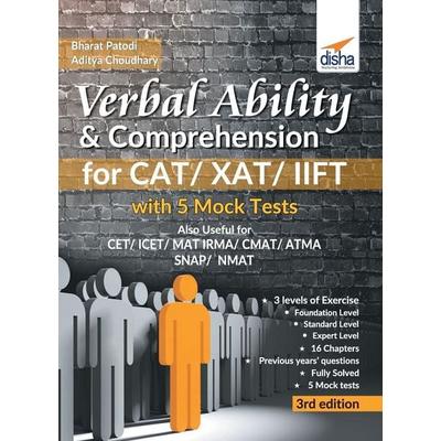 Verbal Ability & Comprehension for CAT/ XAT/ IIFT with 5 Mock Tests 3rd Edition, Taschenbuch von Bharat Patodi,Aditya Choudhary, Disha Publication,