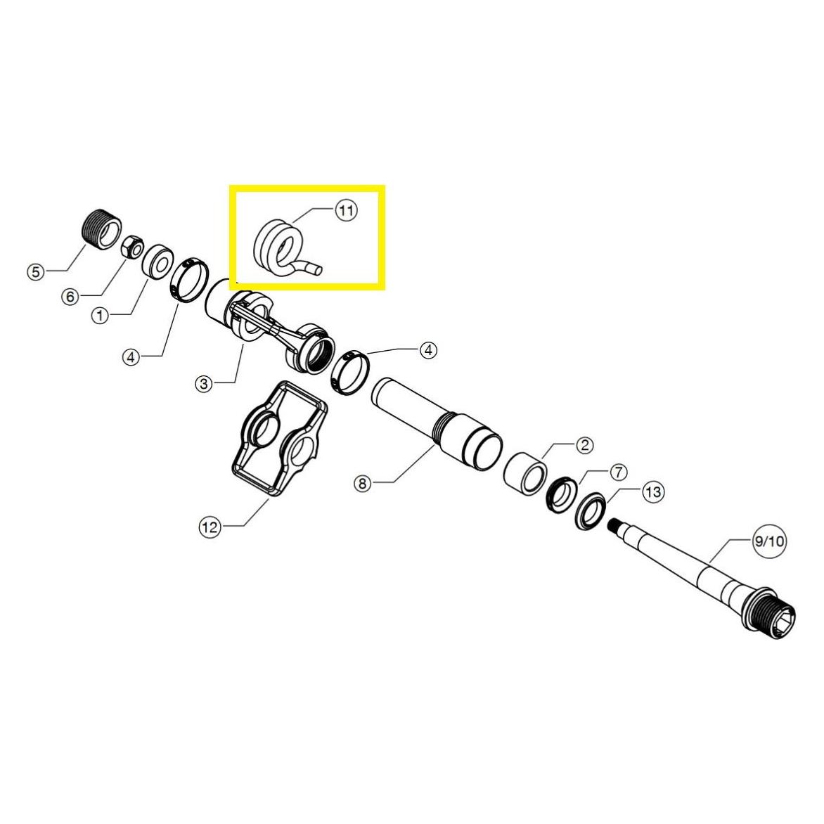 Crankbrothers Pedal Spring Feder, green (40081813)