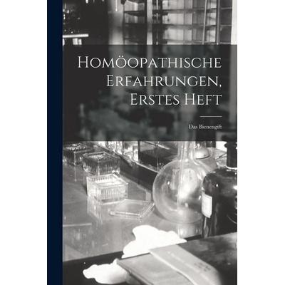 Homöopathische Erfahrungen, Erstes Heft, Taschenbuch von Anonymous, Legare Street Press, 978-1-01-902553-6