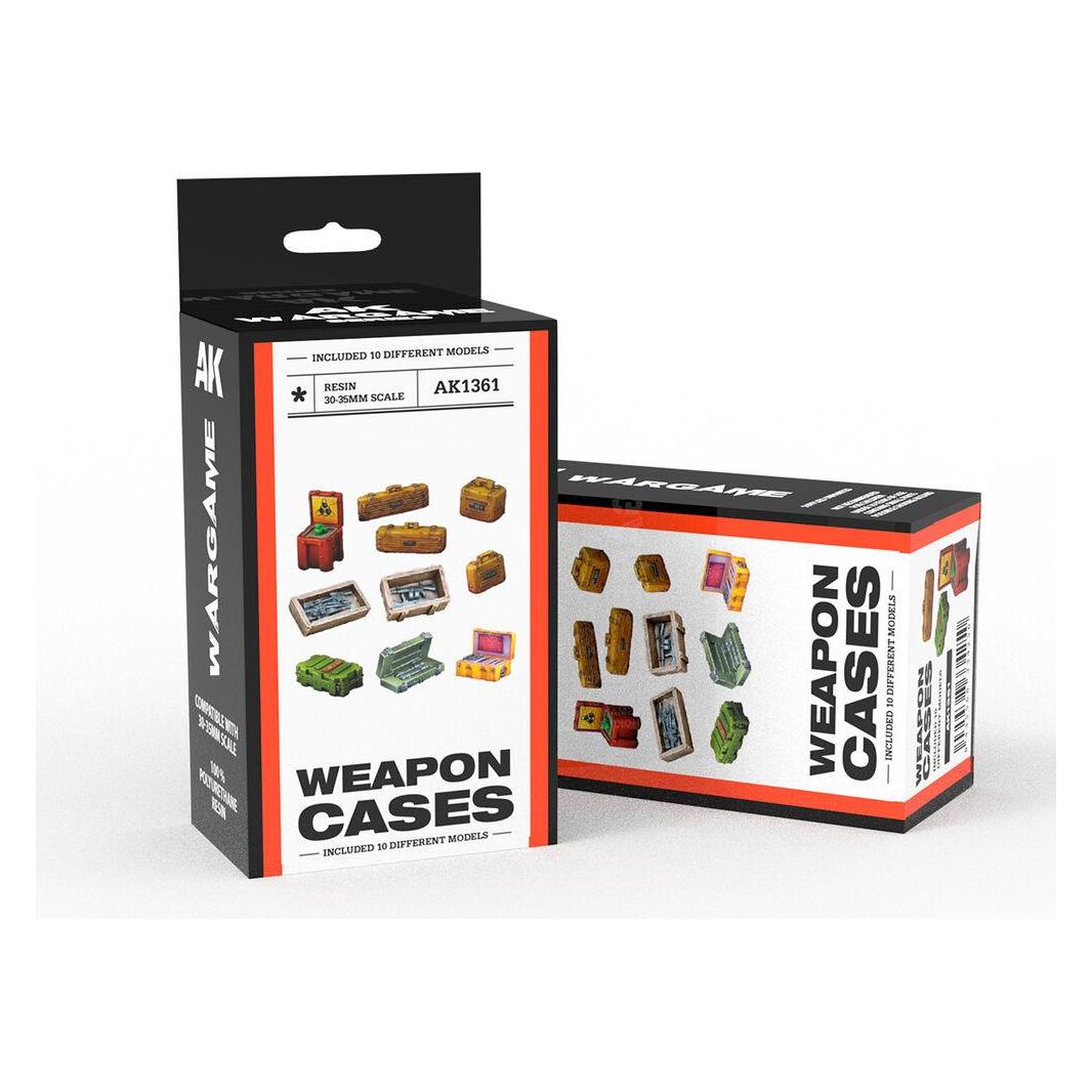 AK Interactive WEAPON CASES SCENOGRAPHY WARGAME SET (30-35MM) (AK1361)