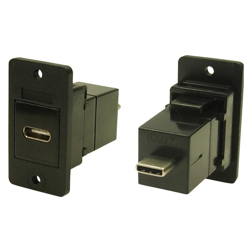 Cliff Adapter, Buchse, Einbau USB-Buchse Typ C - USB-Stecker Typ B CP30611X Inh (CP30611X)