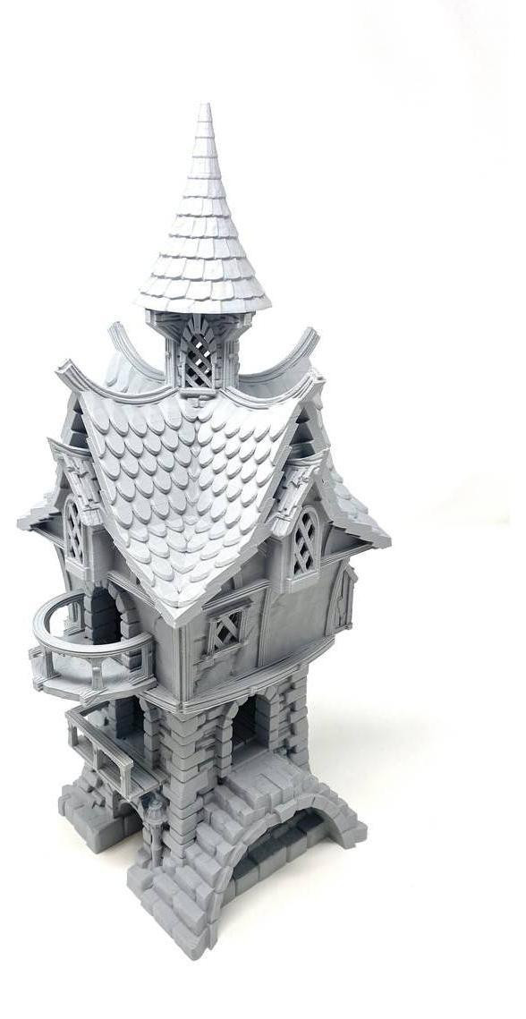 Feldherr Stadshuis 02 Groot 3D-modelhuis voor tabletop-spellen en diorama's