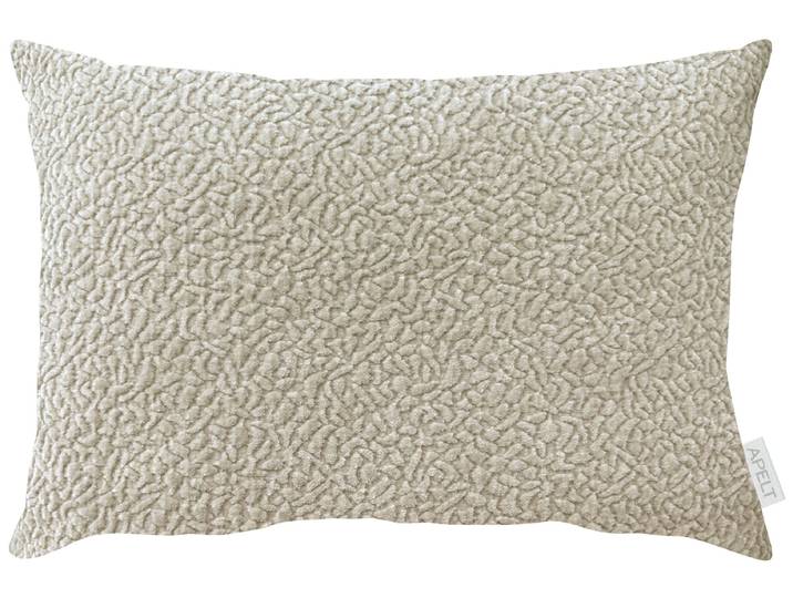 Dekokissen APELT Toulouse , beige (natur, unifarben), B:45cm H:10cm L:35cm, Chenille, Polyester, Dekokissen_Sitzkissen_Kissenhüllen, Dekokissen, Chenille mit 3D Effekt
