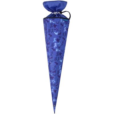 Schultüte MCNEILL "Puzzle", Kinder, Gr. B/H/L: 70cm, blau (puzzle), Polyester, Papierdekoration, Made in Europe