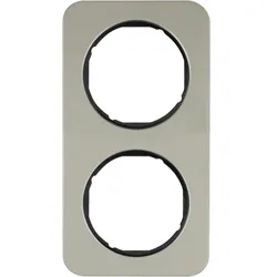 Berker 10122104 Rahmen 2fach R.1 E-Stahl schw