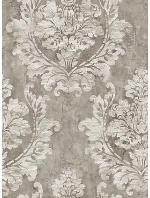 Seabrook Designs Carnegie Damask Unpasted Wallpaper