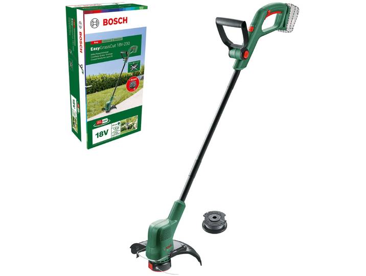 Akku-Rasentrimmer BOSCH HOME & GARDEN Easy GrassCut 18 V-230 Solo , grün, Motorsensen, Akku-Rasentrimmer, inkl. Ersatzfadenspule, ohne Akku und Ladegerät