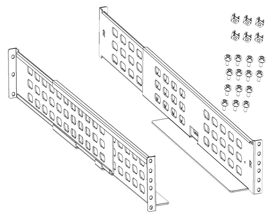 BlueWalker Rackmontageset RK5 zilver voor de VFI CPR-serie