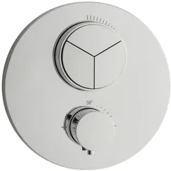 Herzbach Living Fertigmontageset 11.803055.1.01 Unterputz, Duschthermostat, 3 Verbraucher, chrom