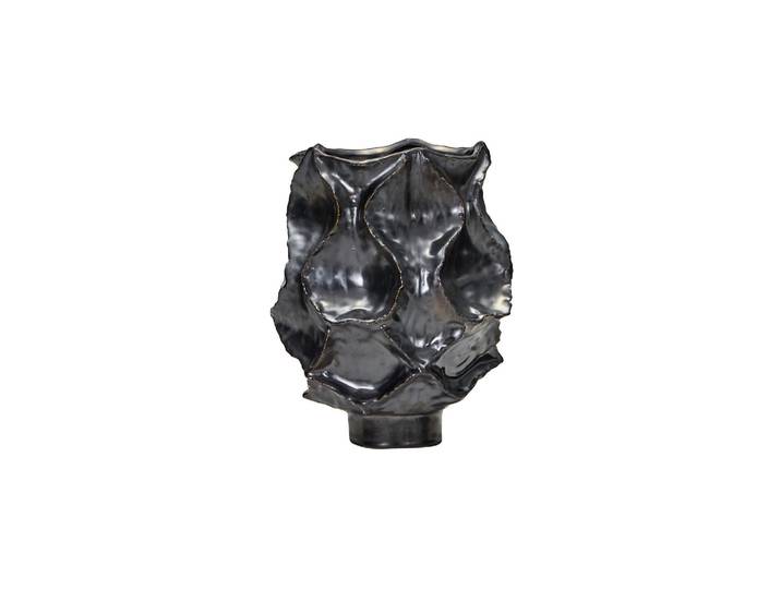 Vase H25 cm en grès métallique antique HDWaves
