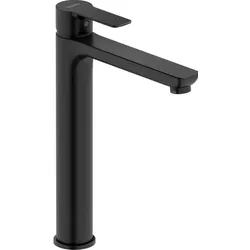 Duravit D-Code Waschtischarmatur XL DC1043002046 FreshStart, MinusFlow, ohne Zugstange, Schwarz Matt