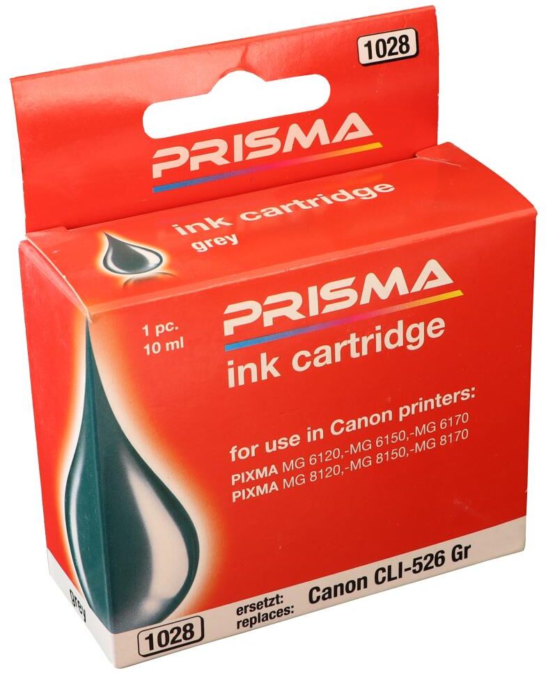 PRISMA 1028 Druckerpatrone für Canon Tintenstrahldrucker, grey, 10 ml