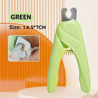 Happy Pet Pantry Anti Splash Pet Nail Clippers Stainless Steel Dog Nail Clippers & Cat Nail Trimmer green