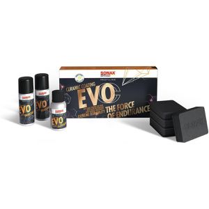 Sonax Lackversiegelung CeramicCoating CC Evo, Keramikversiegelung, hochglänzend, Set 8-teilig
