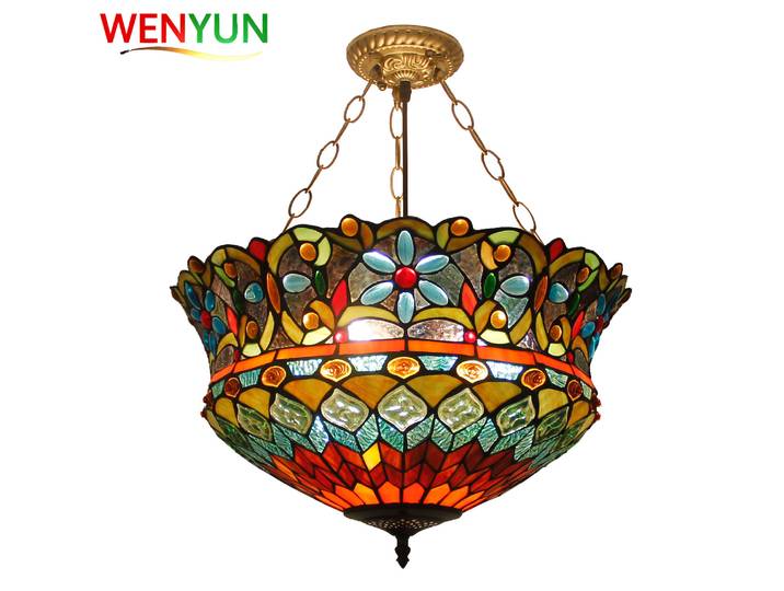 Lustre Vintage de style européen, style américain, salon, couloir, couloir, entrée, balcon, suspension à l'envers