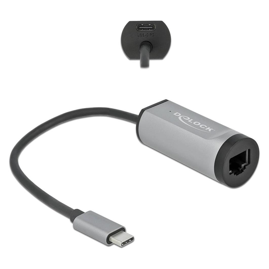 Delock Netzwerkadapter (USB-C, RJ45 Gigabit Ethernet (1x)) (64116)