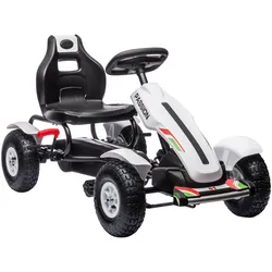 KINDER-GOKART Kunststoff Metall Weiß