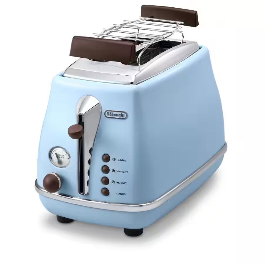 DeLonghi CTOV 2103.AZ Icona Vintage Toaster blau 0176129046