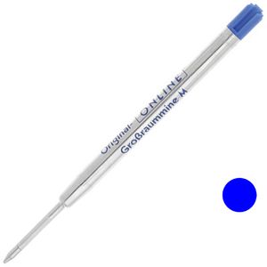 Online Kugelschreiberminen 40005/3, mittel, Metallgroßraummine, Strichstärke M, blau