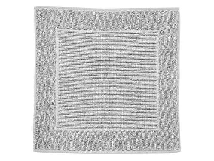 DONE Badteppich Damian 70x70cm mit Anti-Rutsch Beschichtung auffällige gewebte Struktur 100% Baumwolle strapazierfähig pflegeleicht Fußbodenheizung geeignet Anti-Rutsch Rückseite