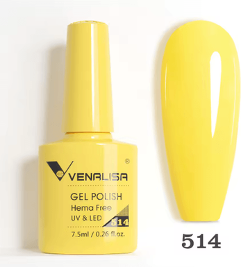 Inspire Picks Venalisa HEMA And TPO Free Glitter Gel Nail Polish Jelly Pink Nude Collection 514 Hemafree