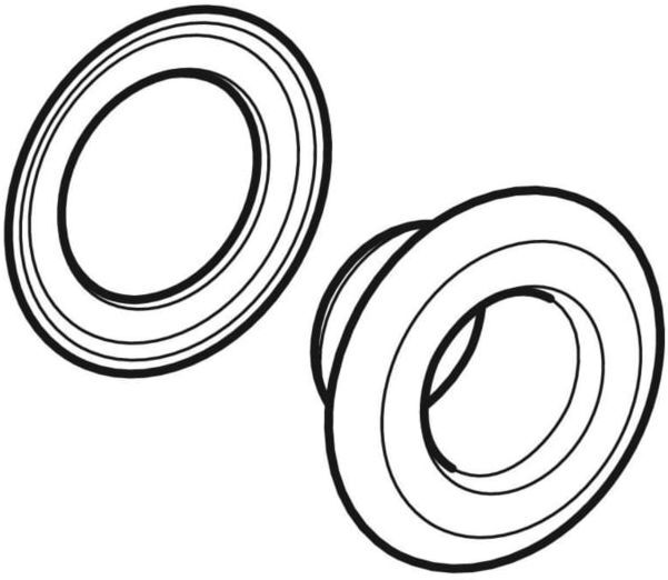 Geberit Dichtung Flansch Überlaufkopf 241713211 Push Control, hochglanz-verchromt
