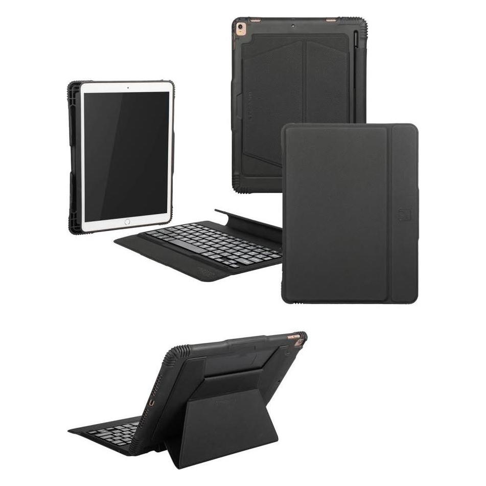 Tucano Shell Pro Case mit Bluetooth Tastatur (Apple iPad Air 2019, Inoi Inoipad Pro) (IPD8TAS-IT-BK)