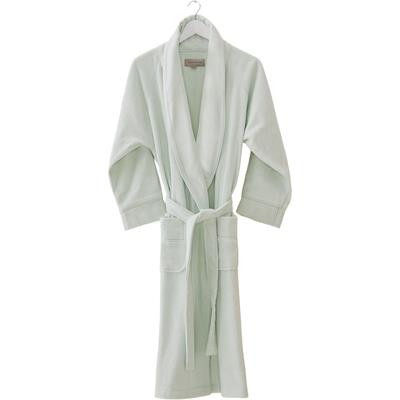Unisex-Bademantel EGERIA "Fresh" Gr. M, mint, M, Baumwolle, Hausmäntel, Schalkragen