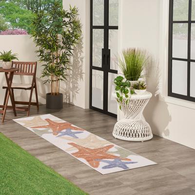 Nourison Aloha Coastal Starfish Beach Indoor/Outdoor Area Rug