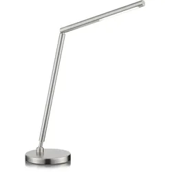 Knapstein Tischleuchte DINA-T, 9.4W 2700K, CRi >90, mit Gestensteuerung, verstellbar, Mattnickel GKS-61.627.05
