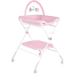 Cangaroo Wickeltisch Croco klappbar Spielbogen Räder Bremse höhenverstellbar rosa