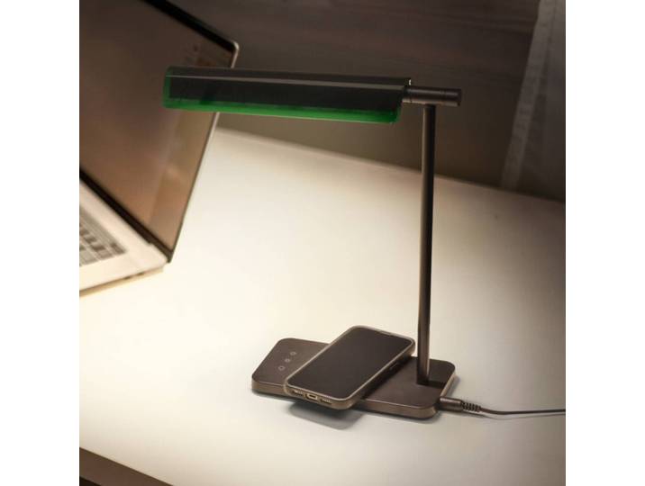 OSRAM LED Schreibtischlampe Office Line Desk Roof, dimmbar, schwarz, für Arbeitszimmer / Büro, Metall, LED Tischlampe
