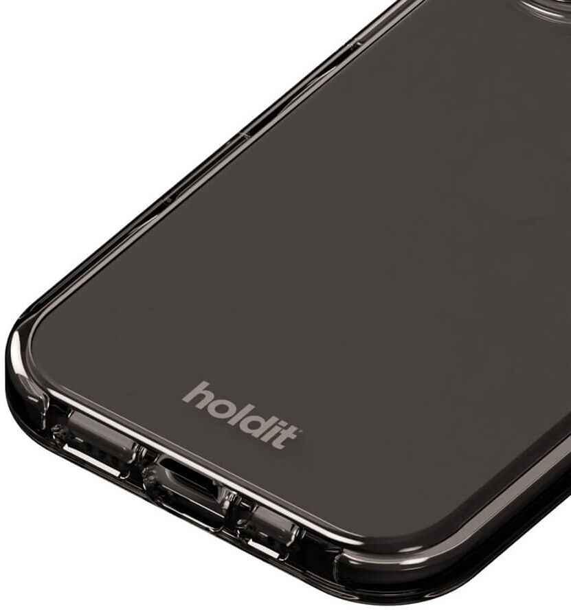 Apple iPhone 16 holdit Seethru Case Suojakuori, Musta
