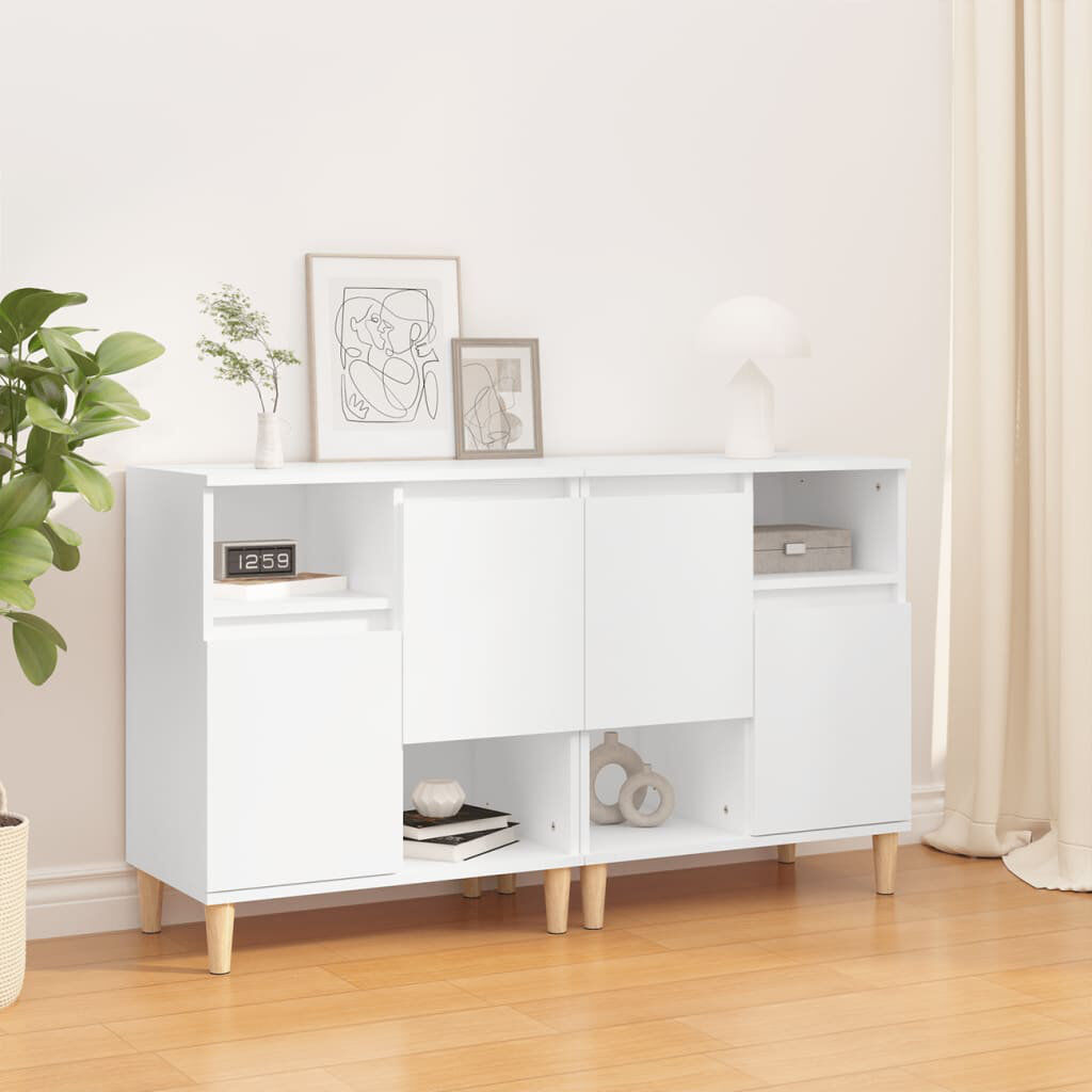 George Oliver Derron 60 cm W Sideboard White 70cm H X 60cm W X 35cm D