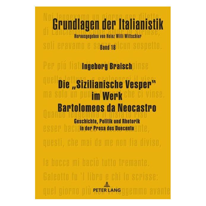 Peter Lang Braisch:Die Sizilianische Vesper im W (Deutsch, Hardcover, Ingeborg Braisch) (67840677)